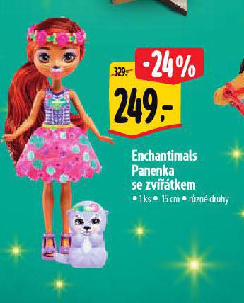 Enchantimals panenka se zvtkem