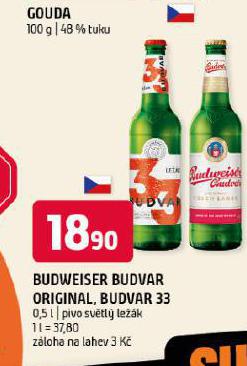 PIVO BUDWEISER BUDVAR ORIGINAL