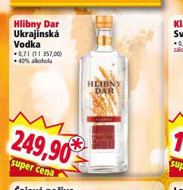 HLIBNY DAR UKRAJINSK VODKA