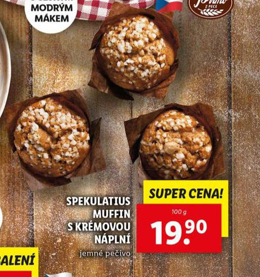 SPEKULATIUS MUFFIN S KRMOVOU NPLN