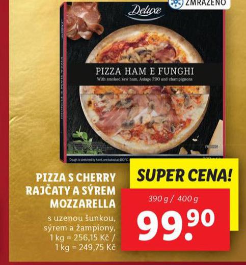 PIZZA S CHERRY RAJATY A SREM MOZZARELLA