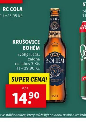 PIVO KRUOVICE BOHM