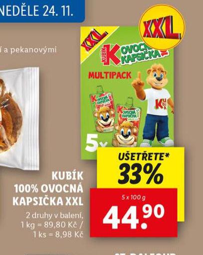 KUBK 100% OVOCN KAPSIKA