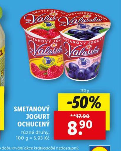 SMETANOV JOGURT OCHUCEN