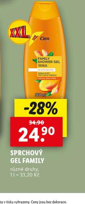 CIEN SPRCHOV GEL FAMILY