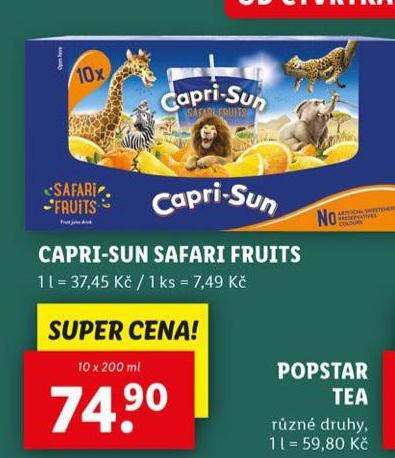 CAPRI SUN SAFARI FRUITS