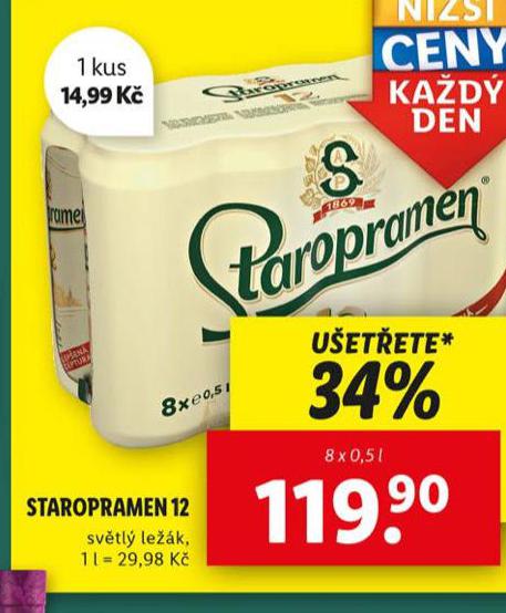 PIVO STAROPRAMEN 12