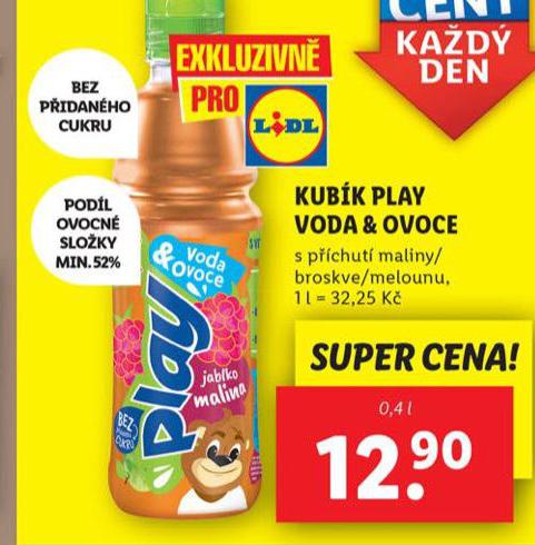 KUBK PLAY VODA & OVOCE