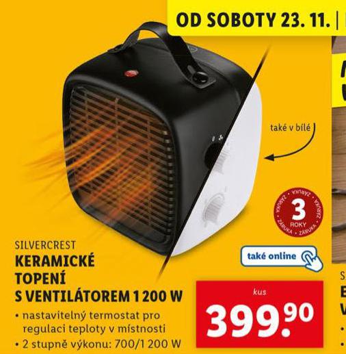 KERAMICK TOPEN S VENTILTOREM 1200 W