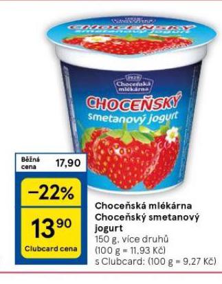 CHOCESK MLKRNA CHOCESK SMETANOV JOGURT