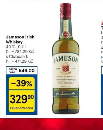 JAMESON IRISH WHISKEY