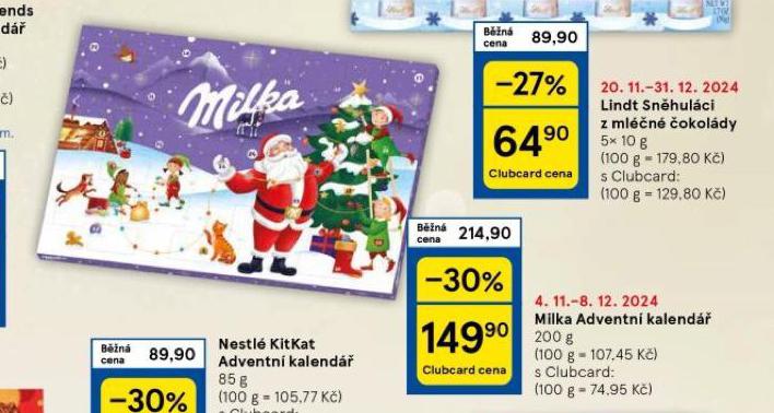 MILKA ADVENTN KALEND