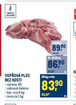 VEPOV PLEC BEZ KOSTI