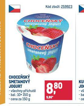 CHOCESK SMETANOV JOGURT