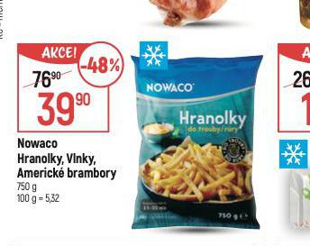 NOWACO HRANOLKY, VLNKY, AMERICK BRAMBORY