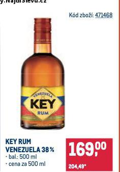 KEY RUM VENEZUELA