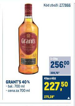 GRANT'S TRIPLE WOOD WHISKY