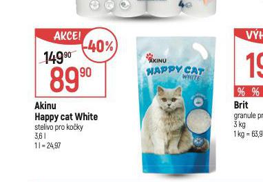 AKINU HAPPY CAT WHITE STELIVO PRO KOKY