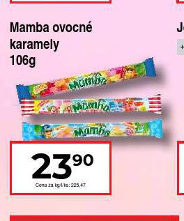 MAMBA OVOCN KARAMELY