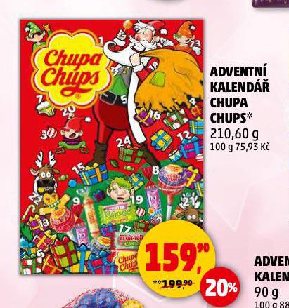 ADVENTN KALEND CHUPA CHUPS