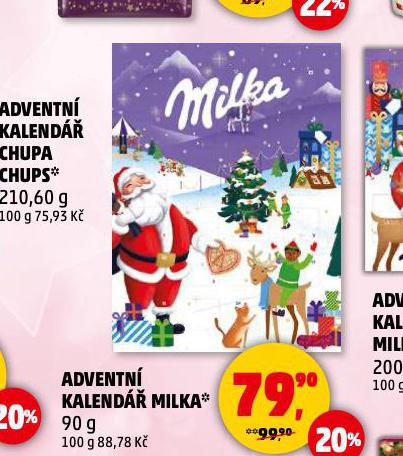 ADVENTN KALEND MILKA