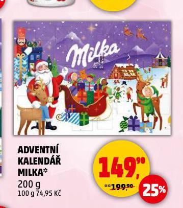 ADVENTN KALEND MILKA