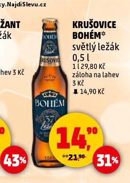 PIVO KRUOVICE BOHM