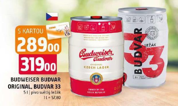 PIVO BUDWEISER BUDVAR ORIGINAL