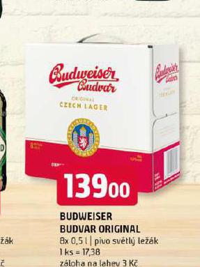 PIVO BUDWEISER BUDVAR ORIGINAL