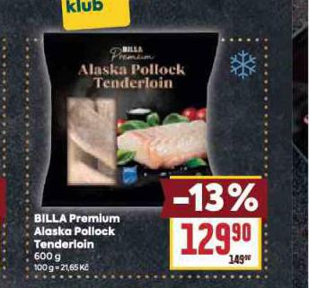 BILLA PREMIUM ALASKA POLLOCK TENDERIOIN