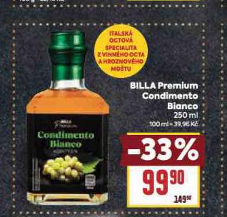 BILLA PREMIUM CONDIMENTO BIANCO