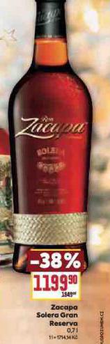 ZACAPA SOLERO GRAN RESERVA