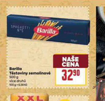 BARILLA TSTOVINY SEMOLINOV