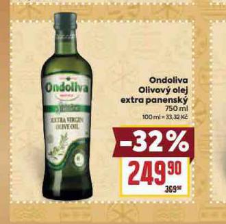 ONDOLIVA OLIVOV OLEJ EXTRA PANENSK