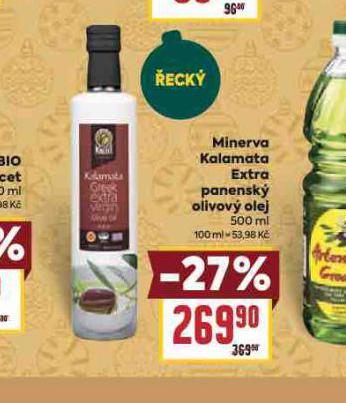 MINERVA KALAMATA EXTRA PANENSK OLIVOV OLEJ