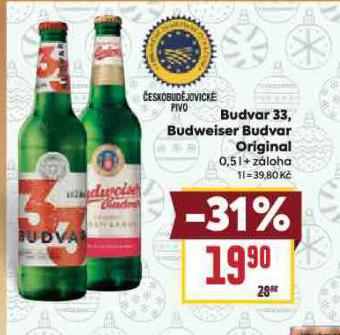 PIVO BUDWEISER BUDVAR ORIGINAL