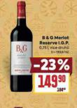 B&G MERLOT RESERVE I.G.P.