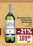 BORDEAUX A.O.C. GRANDS VINS DE GIRONDE