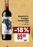 RIOJA D.O.C. A ALEGRO TEMPRANILLO