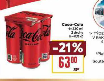 COCA COLA 4 x 330 ml