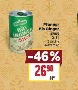 PFANNER BIO GINGER SHOT