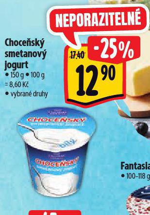 CHOCESK SMETANOV JOGURT