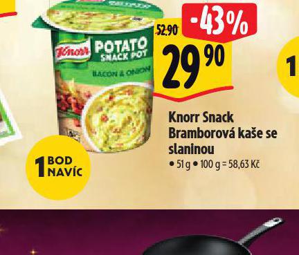 KNORR SNACK BRAMBOROV KAE SE SLANINOU