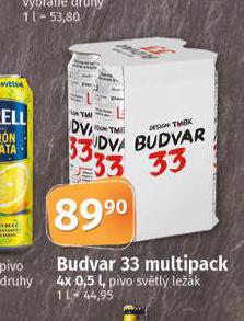 PIVO BUDVAR 33