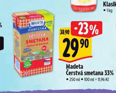 MADETA ERSTV SMETANA 33%