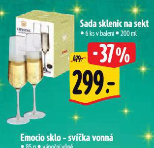 SADA SKLENIC NA SEKT