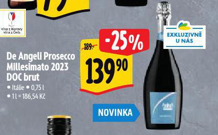 DE ANGELI PROSECCO MILLERIMATO