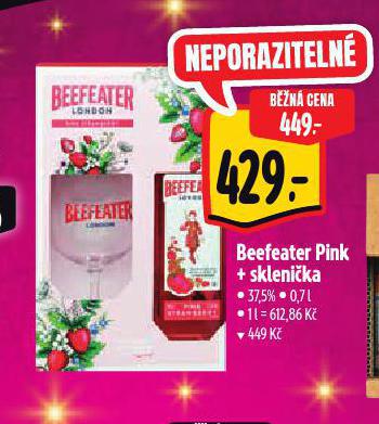 BEEFEATER PINK + SKLENIKA