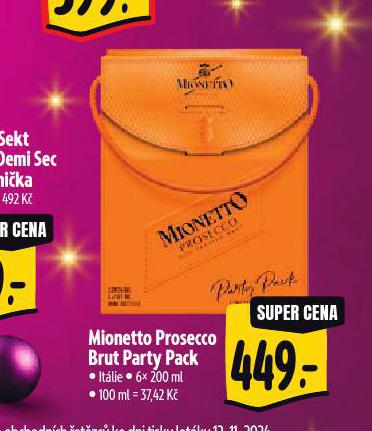 MIONETTO PROSECCO BRUT PARTY PACK