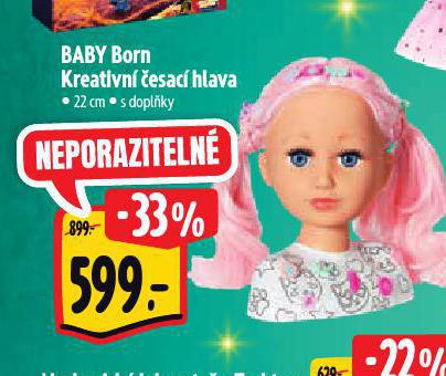 BABY BORN KREATIVN ESAC HLAVA